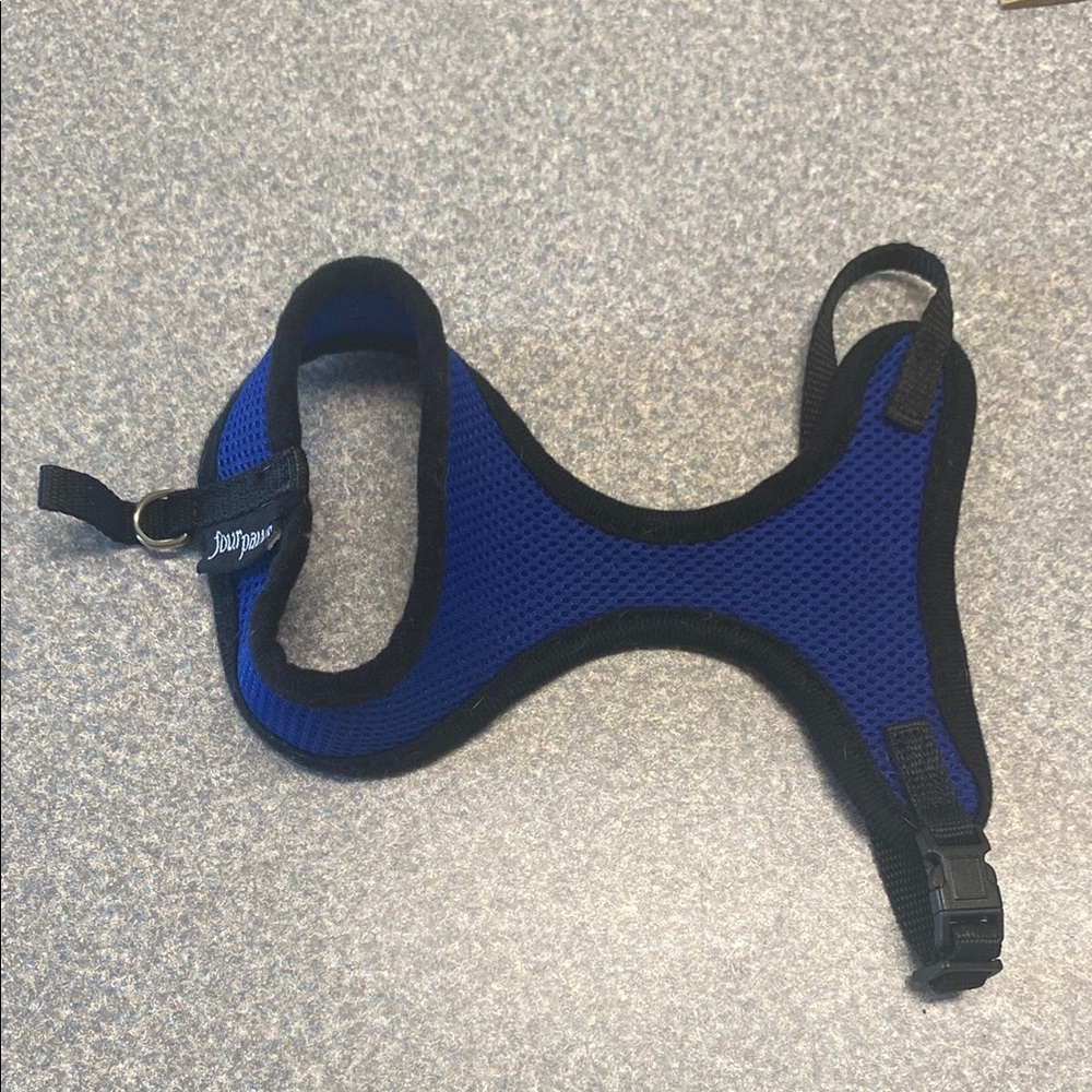 Four Paws Royal Blue and Black Dog Harness